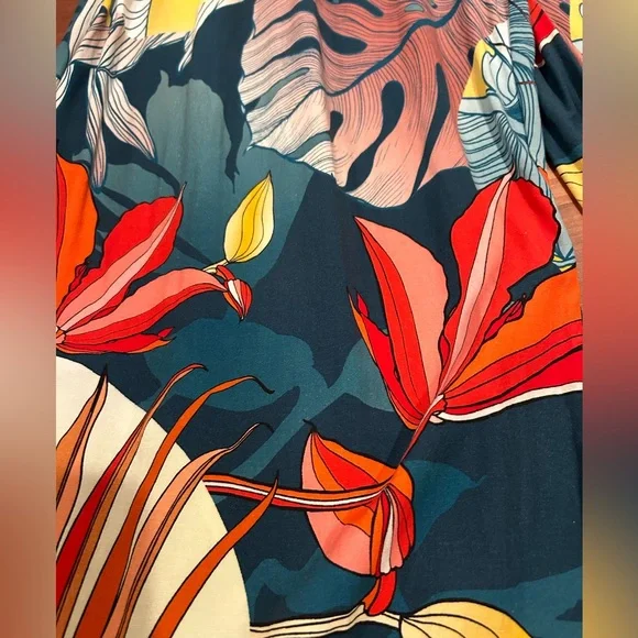 CALIA Women's Pleated Wide Leg Cover Up Pants - Picture 6 of 10